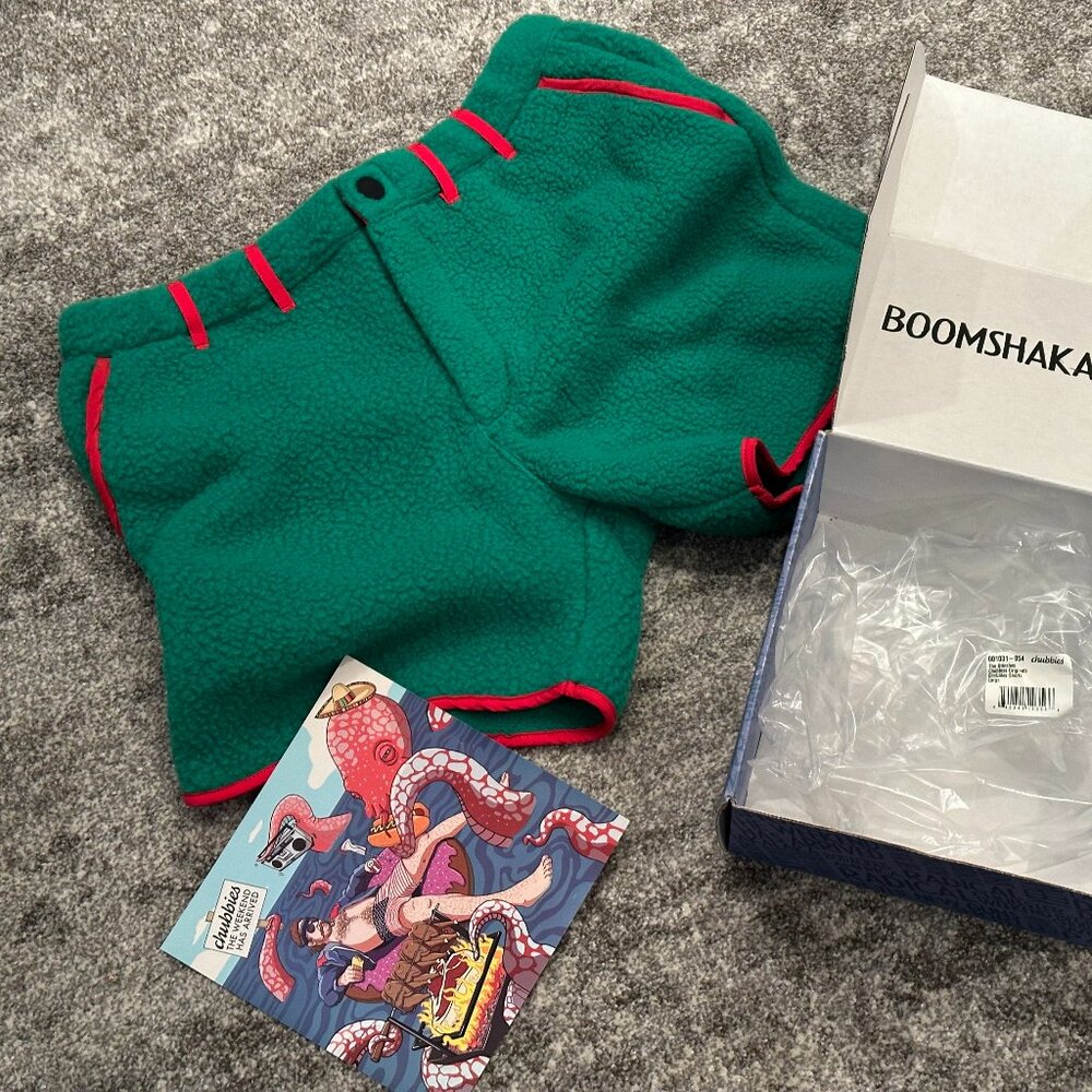 Men's Chubbies "The Grinches"  New shorts SIZE Large , No longer available NWB